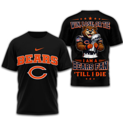 Chicago Bears | Premium NFL Football Fan Till I Die 3D Shirt