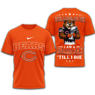 Chicago Bears | Premium NFL Football Fan Till I Die 3D Shirt