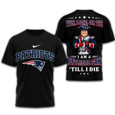 New England Patriots | Premium NFL Football Fan Till I Die 3D Shirt