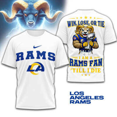 Los Angeles Rams | Premium NFL Football Fan Till I Die 3D Shirt