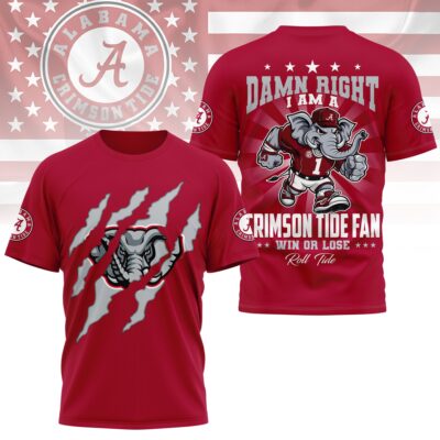 Alabama Crimson Tide | Premium NCAA Forever Fan 3D Shirt