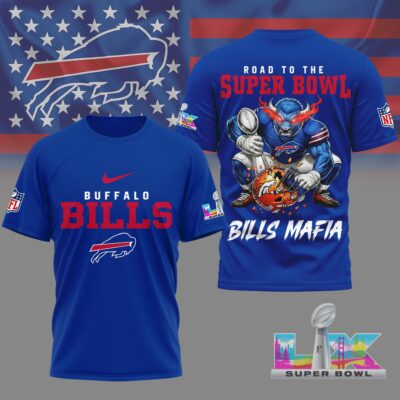Buffalo Bills | Premium NFL Road To Super Bowl 3D Shirt