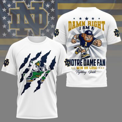 Notre Dame Fighting Irish | Premium NCAA Forever Fan 3D Shirt