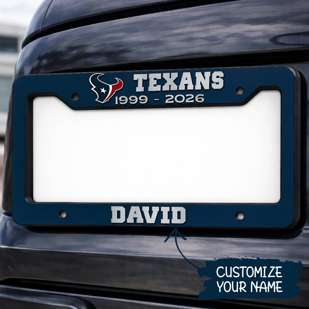 Houston Texans | Premium NFL Pride License Plate Frame