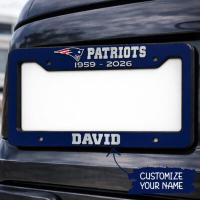 New England Patriots | Premium NFL Pride License Plate Frame - 16.5 x31cm