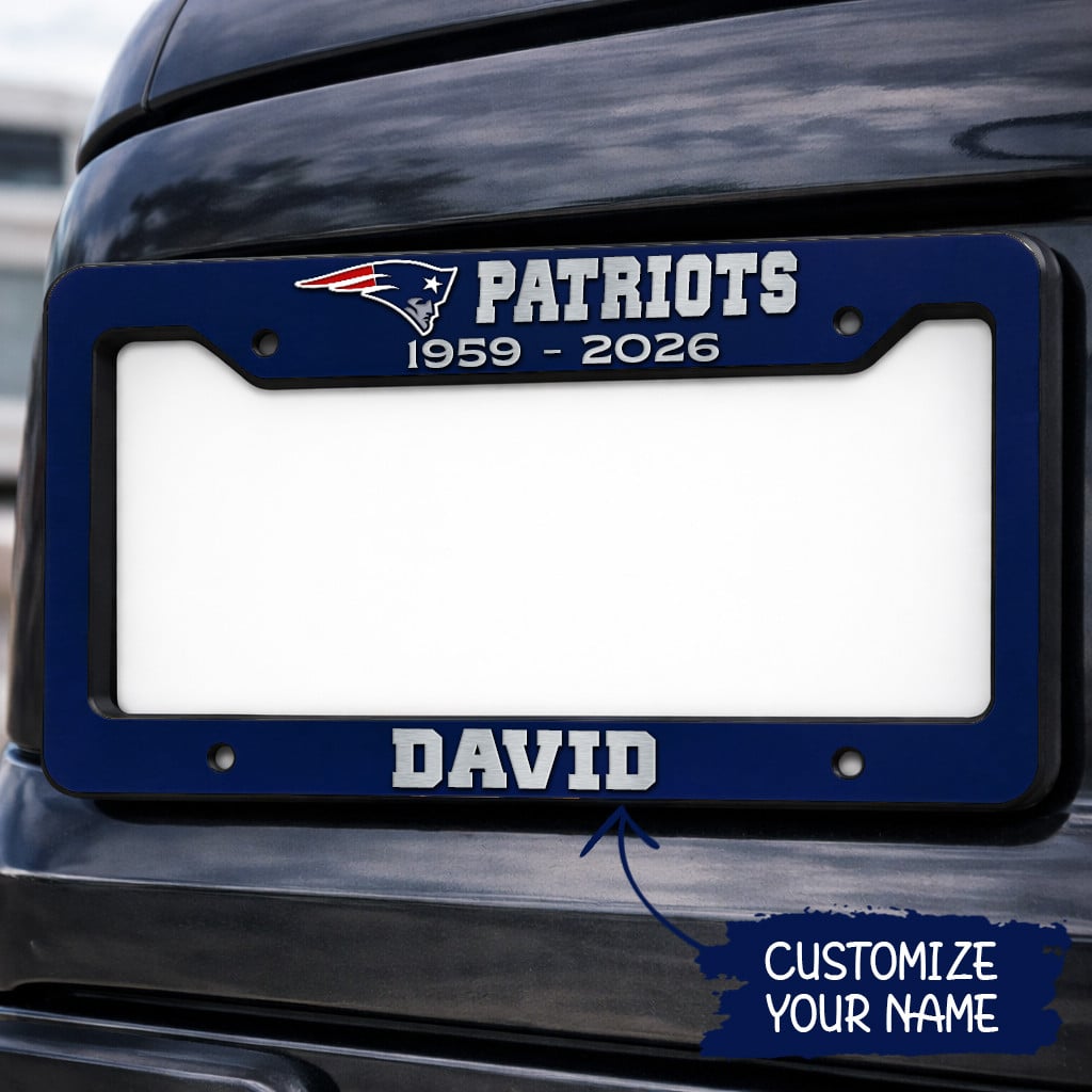 New England Patriots | Premium NFL Pride License Plate Frame