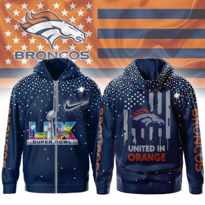 Denver Broncos | Premium NFL 2026 Super Bowl 3D Zip Hoodie HY - M