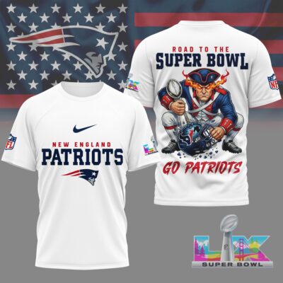 New England Patriots | Premium NFL Road To Super Bowl 3D Shirt