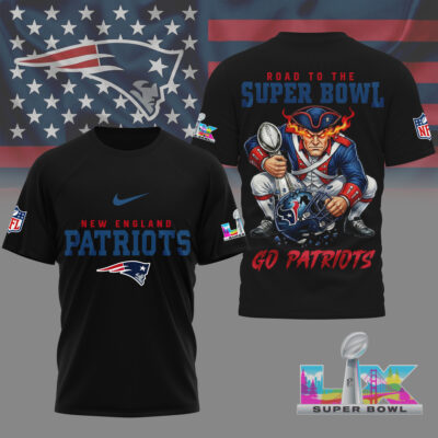 New England Patriots | Premium NFL Road To Super Bowl 3D Shirt
