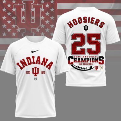 Indiana Hoosiers | Premium NCAA 2026 CFP National Champions 3D Shirt