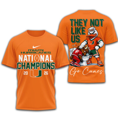 Miami Hurricanes | Premium NCAA 2026 CFP National Champions 3D Shirt