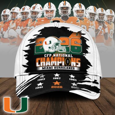 Miami Hurricanes | Premium NCAA 2026 CFP National Champions Classic Cap