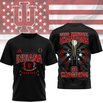 Indiana Hoosiers | Premium NCAA 2026 CFP National Champions 3D Shirt
