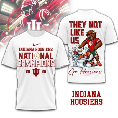 Indiana Hoosiers | Premium NCAA 2026 CFP National Champions 3D Shirt