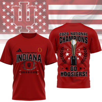 Indiana Hoosiers | Premium NCAA 2026 CFP National Champions 3D Shirt