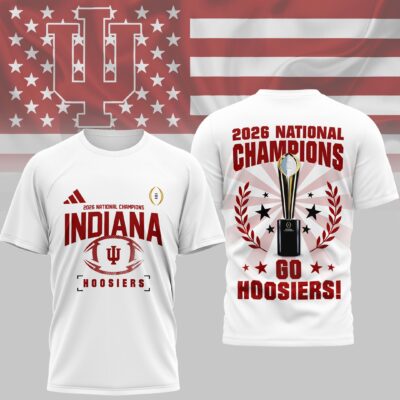 Indiana Hoosiers | Premium NCAA 2026 CFP National Champions 3D Shirt