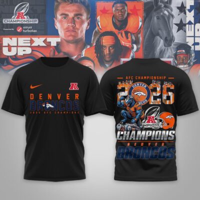 Denver Broncos | Premium NFL 2026 Super Bowl 3D Shirt - Black