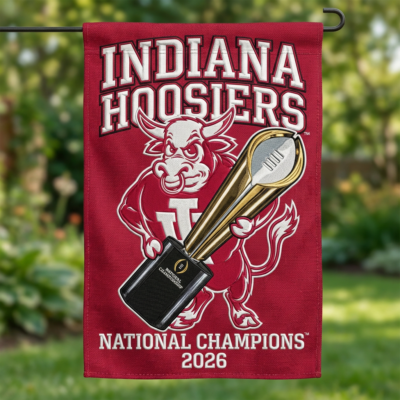 Indiana Hoosiers | Premium NCAA 2026 CFP National Champions Printed Flag