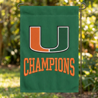 Miami Hurricanes | Premium NCAA 2026 CFP National Champions Printed Flag