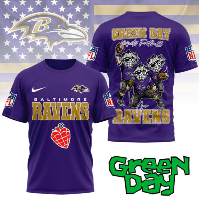 Baltimore Ravens | Premium NFL Green Day Fan 3D Shirt NY