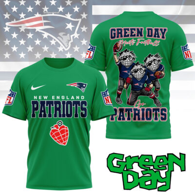 New England Patriots | Premium NFL Green Day Fan 3D Shirt NY