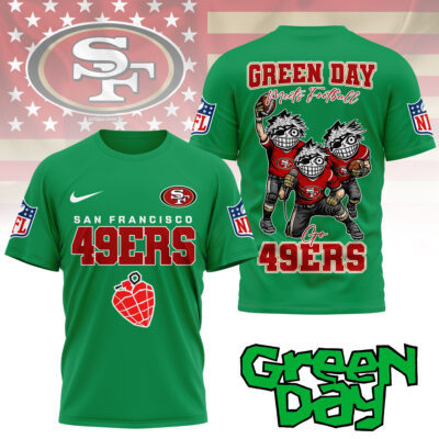 San Francisco 49ers | Premium NFL Green Day Fan 3D Shirt NY