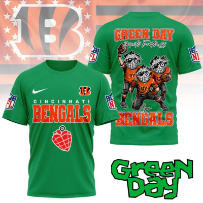 Cincinnati Bengals | Premium NFL Green Day Fan 3D Shirt NY