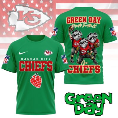 Kansas City Chiefs | Premium NFL Green Day Fan 3D Shirt NY