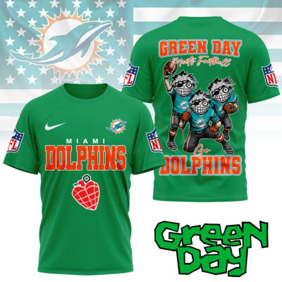 Miami Dolphins | Premium NFL Green Day Fan 3D Shirt NY