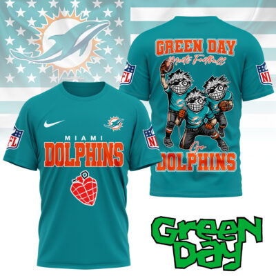 Miami Dolphins | Premium NFL Green Day Fan 3D Shirt NY