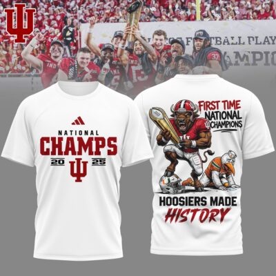 Indiana Hoosiers | Premium NCAA 2026 CFP National Champions 3D Shirt