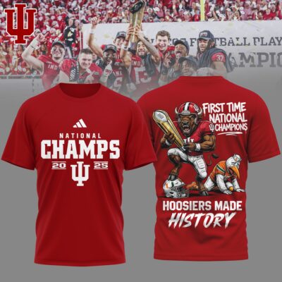 Indiana Hoosiers | Premium NCAA 2026 CFP National Champions 3D Shirt