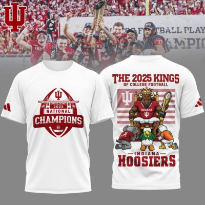 Indiana Hoosiers | Premium NCAA 2026 CFP National Champions 3D Shirt