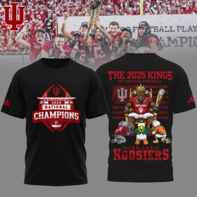 Indiana Hoosiers | Premium NCAA 2026 CFP National Champions 3D Shirt