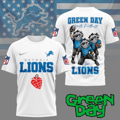 Detroit Lions | Premium NFL Green Day Fan 3D Shirt NY
