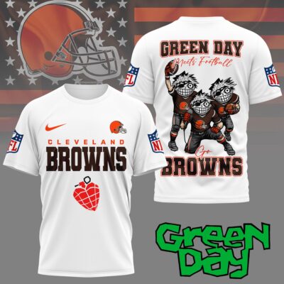 Cleveland Browns | Premium NFL Green Day Fan 3D Shirt NY