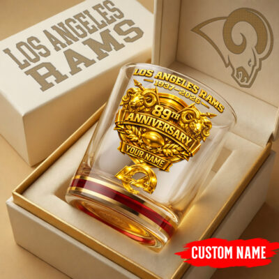 Los Angeles Rams | Premium NFL Football Legacy Anniversary Whiskey Glass