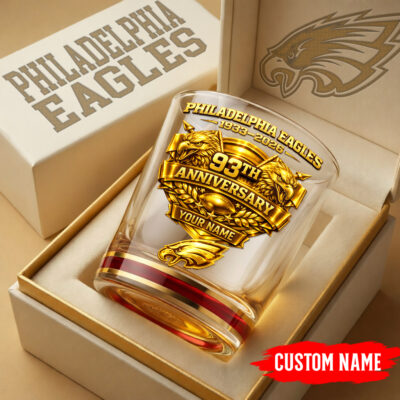 Philadelphia Eagles | Premium NFL Football Legacy Anniversary Whiskey Glass