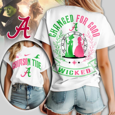 Alabama Crimson Tide | Premium NCAA Wicked Changed For Good Women Shirt