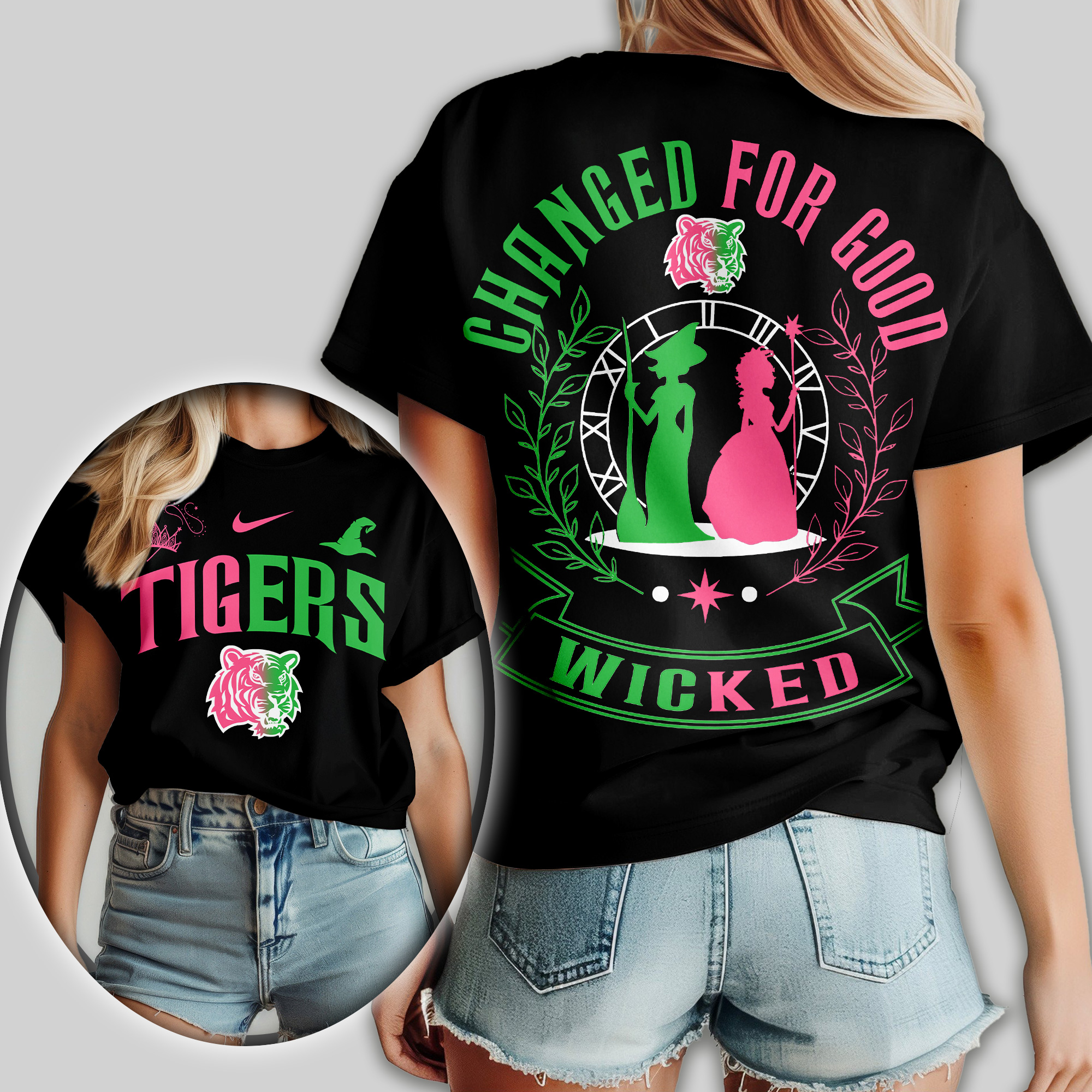 LSU Tigers | Premium NCAA Wicked Changed For Good Women Shirt - Image 2