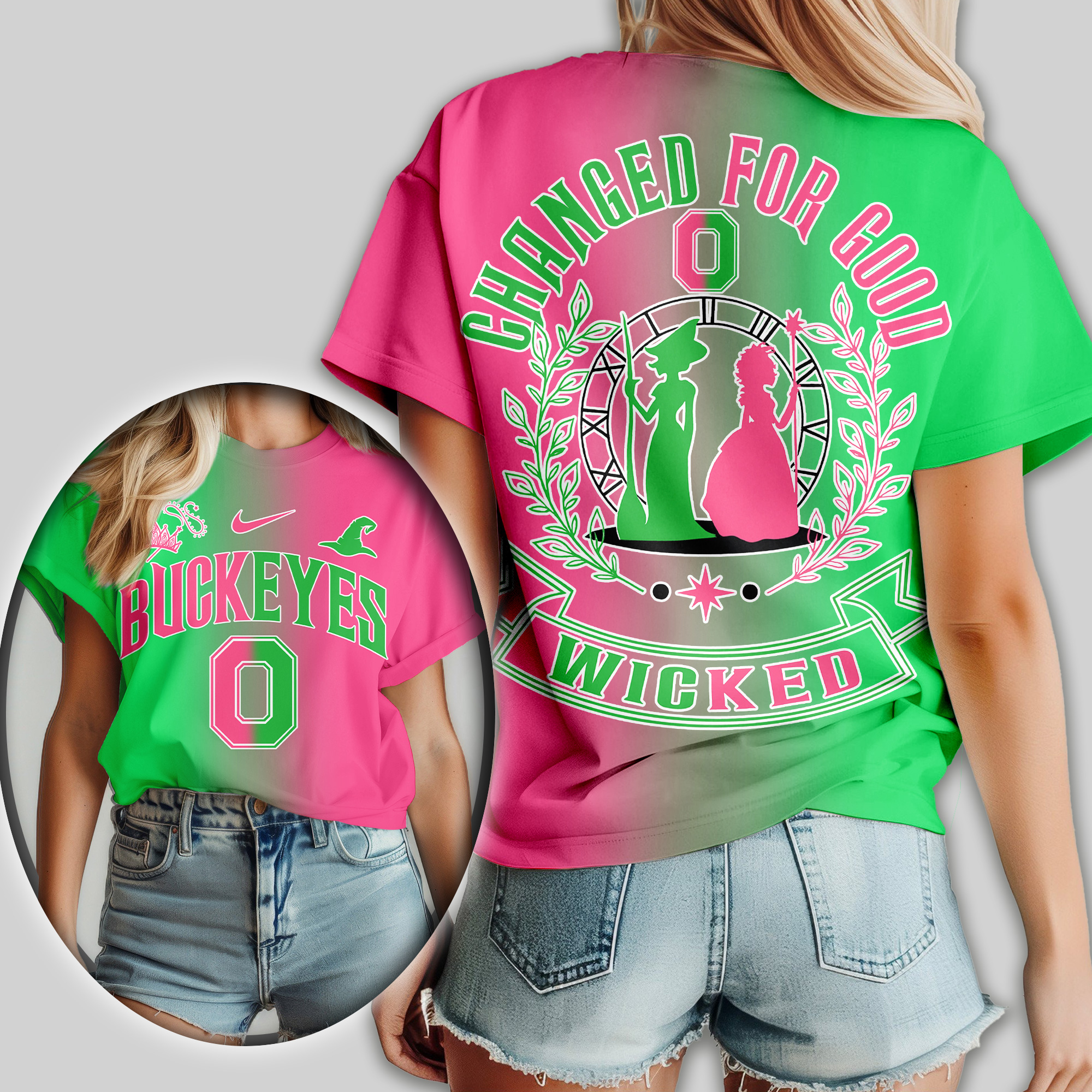 Ohio State Buckeyes | Premium NCAA Wicked Changed For Good Women Shirt - Image 3