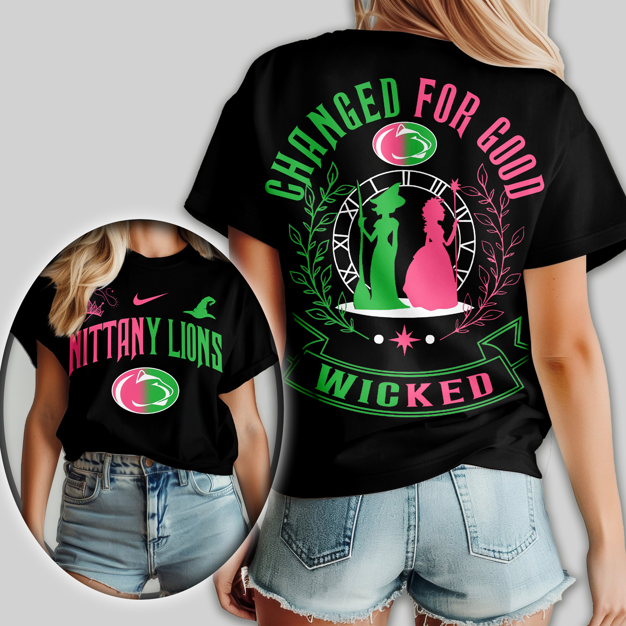 Penn State Nittany Lions | Premium NCAA Wicked Changed For Good Women Shirt - Image 2