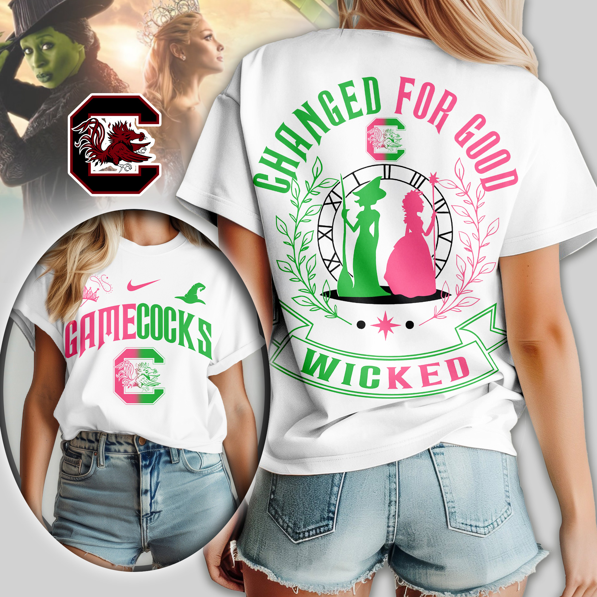 South Carolina Gamecocks | Premium NCAA Wicked Changed For Good Women Shirt