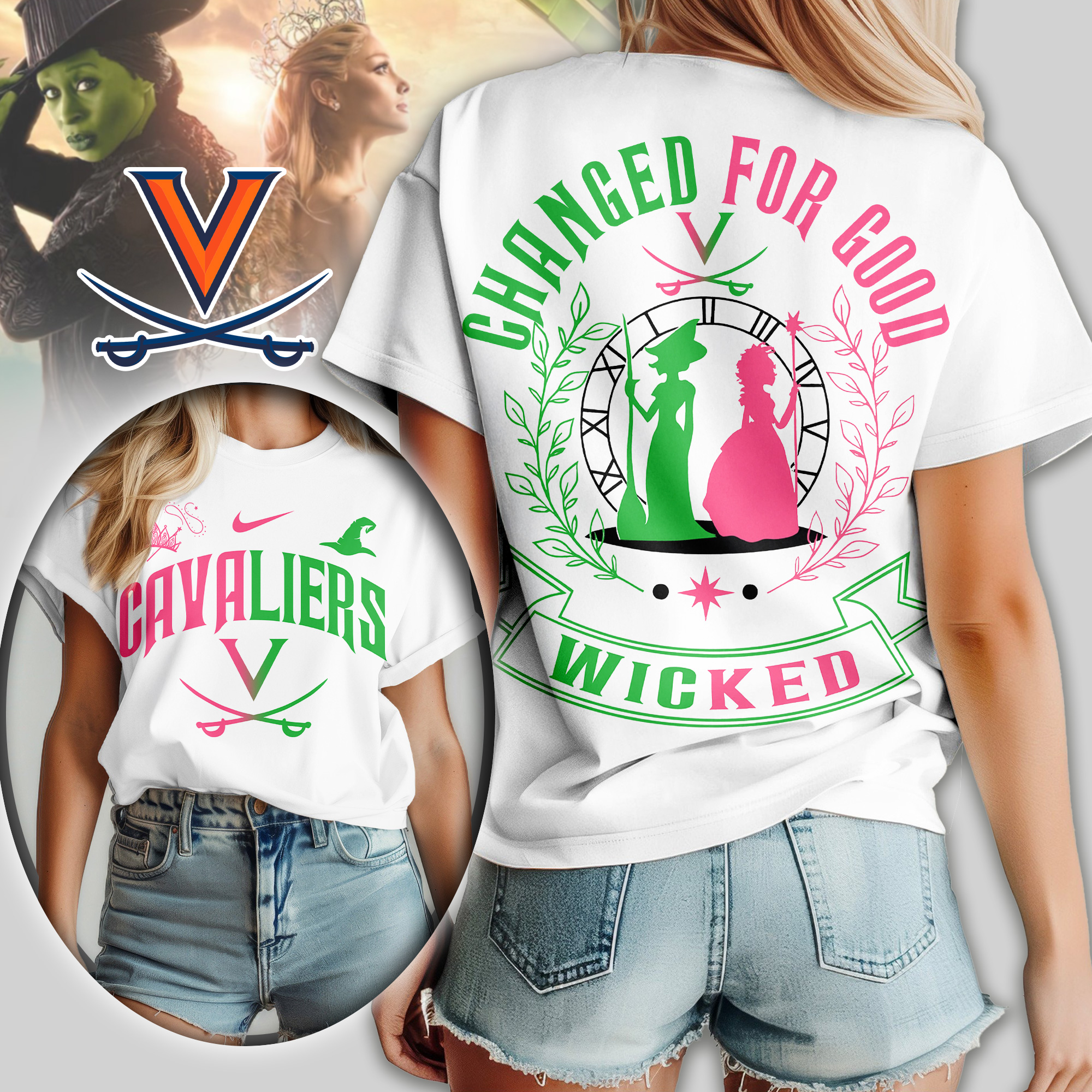 Virginia Cavaliers | Premium NCAA Wicked Changed For Good Women Shirt