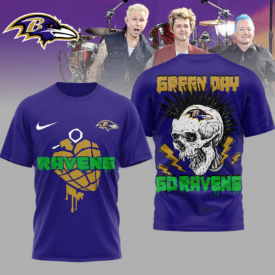 Baltimore Ravens | Premium NFL Green Day Football 3D Shirt