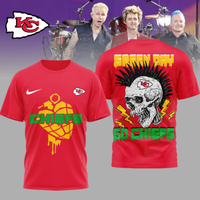 Kansas City Chiefs | Premium NFL Green Day Football 3D Shirt