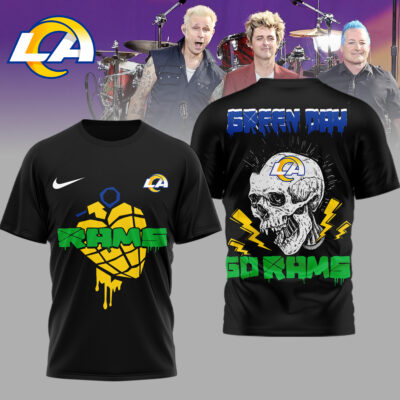 Los Angeles Rams | Premium NFL Green Day Football 3D Shirt