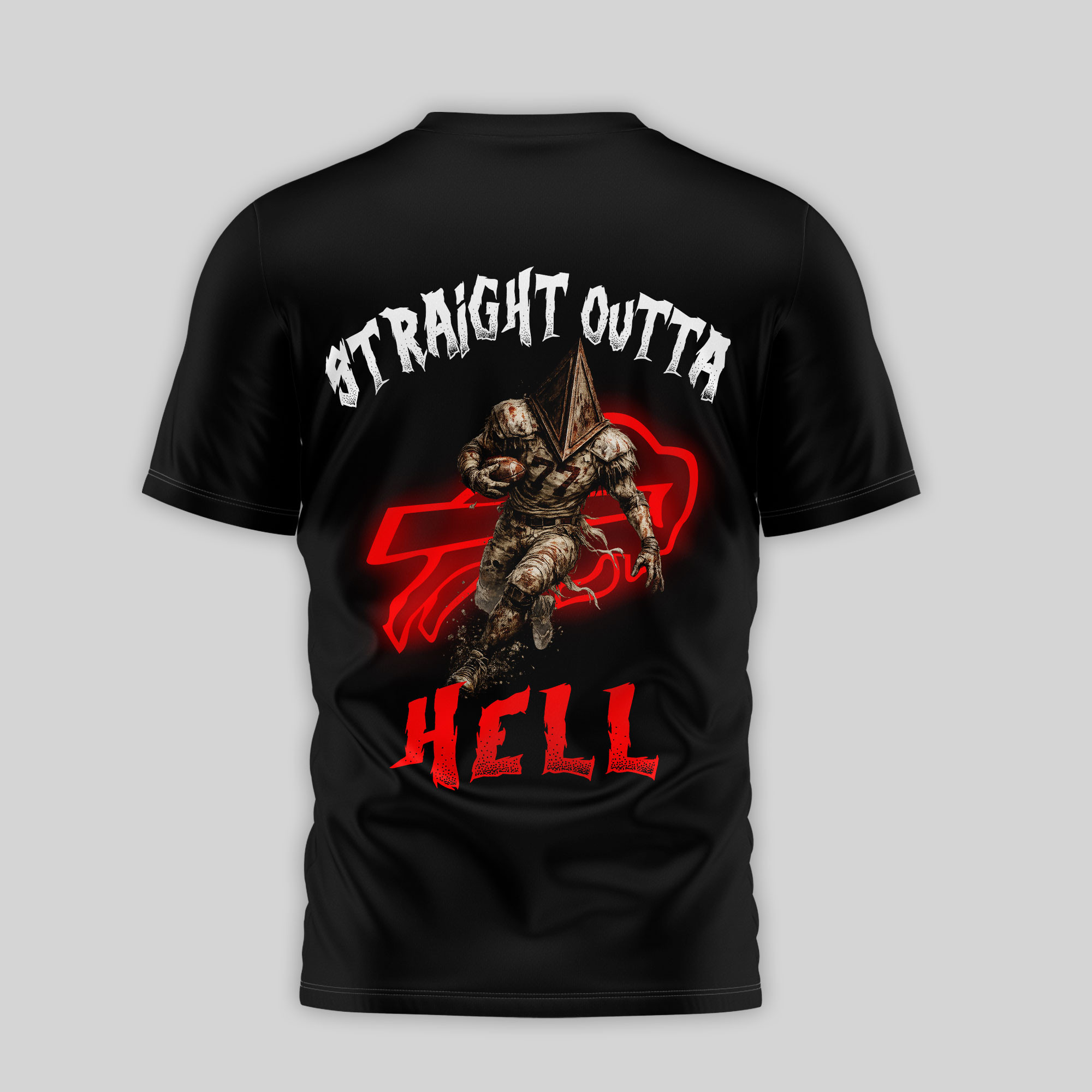 Buffalo Bills | Premium NFL 2026 Super Bowl x Silent Hill 3D Shirt - Image 4