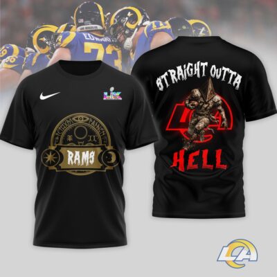 Los Angeles Rams | Premium NFL 2026 Super Bowl x Silent Hill 3D Shirt