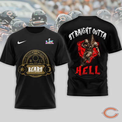 Chicago Bears | Premium NFL 2026 Super Bowl x Silent Hill 3D Shirt